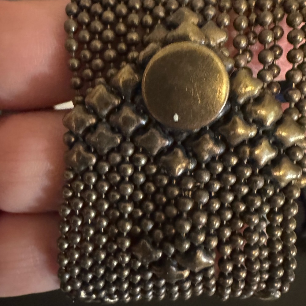 Antique Bronze Beaded Bracelet